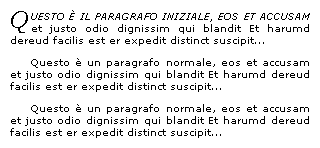 [immagine: Esempio per i codici CSS e HTML sopra riportati]