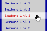 Anteprima del menu 2 con l'effetto roll-over
